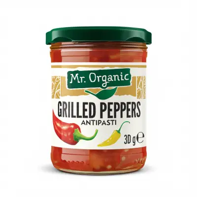Mr Organic Grilled Peppers Antipasti