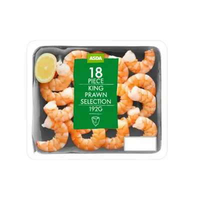 Asda 18 Piece King Prawn Selection 192G