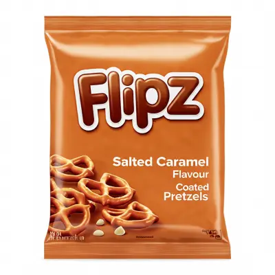Flipz Salted Caramel Flavour Coated Pretzels