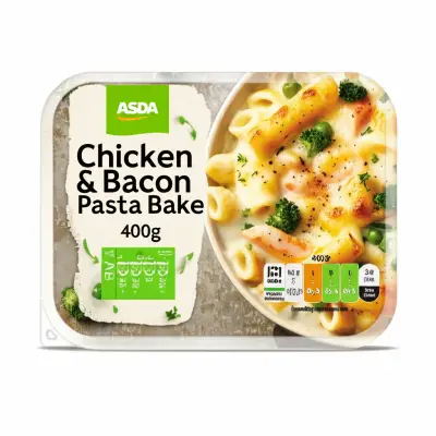 Asda Chicken & Bacon Pasta Bake 400G