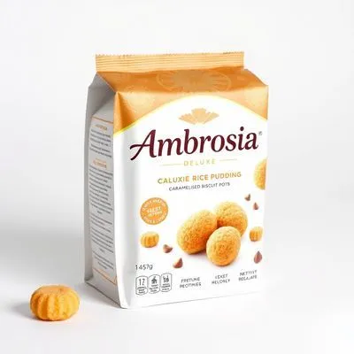 Ambrosia Deluxe Rice Pudding Caramelised Biscuit Pots