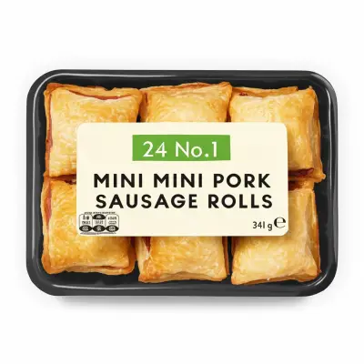 24 No.1 Mini Pork Sausage Rolls