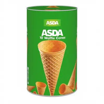 Asda 10 Waffle Cones