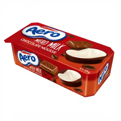 Aero Milk Chocolate Mousse 4 X 59G