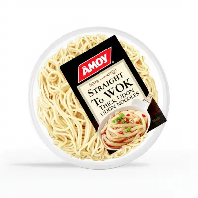 Amoy Straight To Wok Thick Udon Noodles