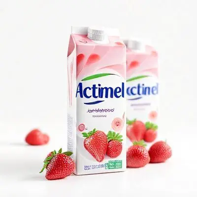 Actimel Strawberry 0% Added Sugar Fat Free Yoghurt Drink