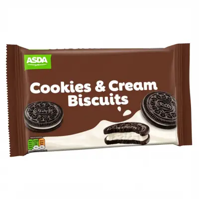 Asda Cookies & Cream Biscuits