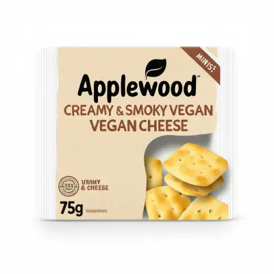 Applewood Creamy & Smoky Vegan Cheese Alternative Minis 75G