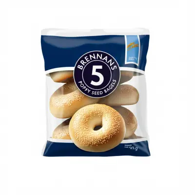 Brennans 5 Poppy Seed Bagels