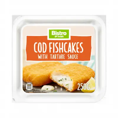 Bistro By Asda Cod Fishcakes With Tartare Sauce 250G