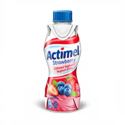 Actimel Strawberry Blueberry Cultured Yoghurt Drink