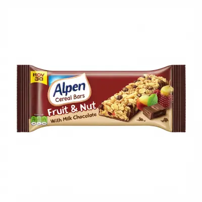 Alpen Cereal Bars Fruit & Nut With Milk Chocolate