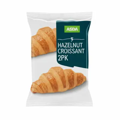 Asda Hazelnut Croissant 2Pk