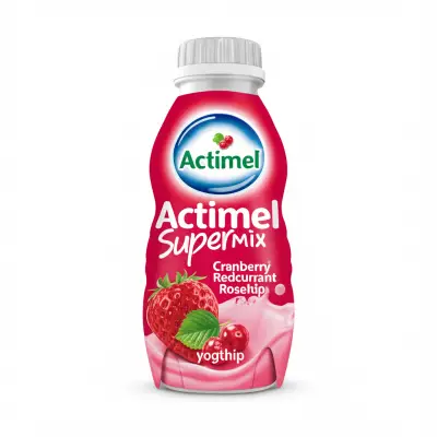 Actimel Supermix Cranberry Redcurrant Rosehip Yoghurt Drinks