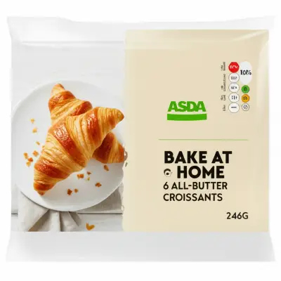 Asda Bake At Home 6 All-Butter Croissants 246G
