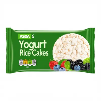 Asda 6 Yogurt Rice Cakes 90G