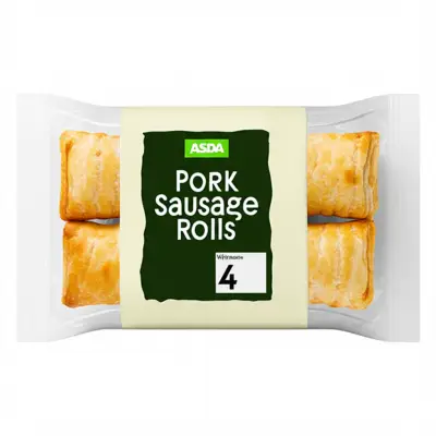 Asda 4 Pork Sausage Rolls