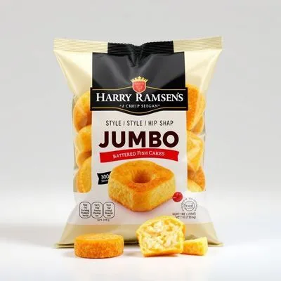 Harry Ramsdens 2 Chip Shop Style Jumbo Battered Fishcakes 300G