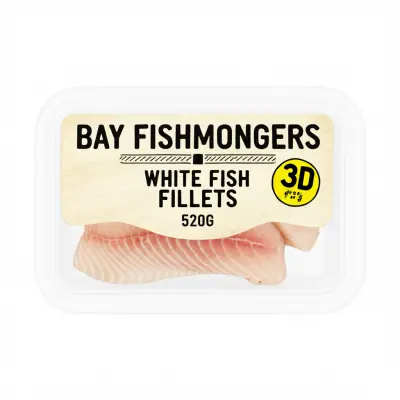 Bay Fishmongers White Fish Fillets 520G