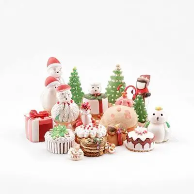 Cake Decor Festive Figure Assortment