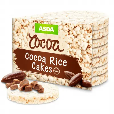 Asda Cocoa Rice Cakes 160G
