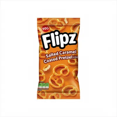 Flipz Salted Caramel Flavour Coated Pretzel 90G