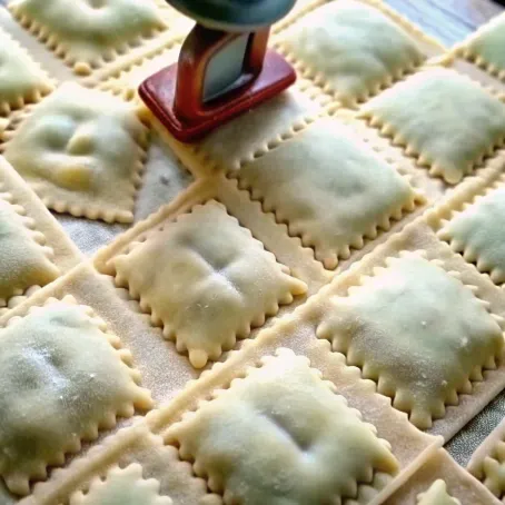 Image of Simple Vegan Pasta Dough Raviolis