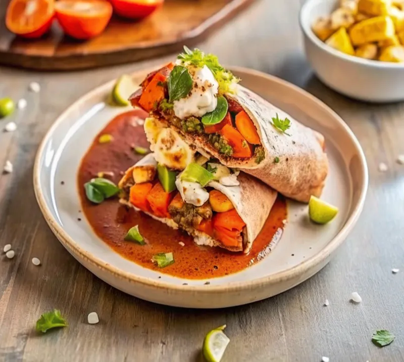 Image of Roasted Sweet Potato Burrito