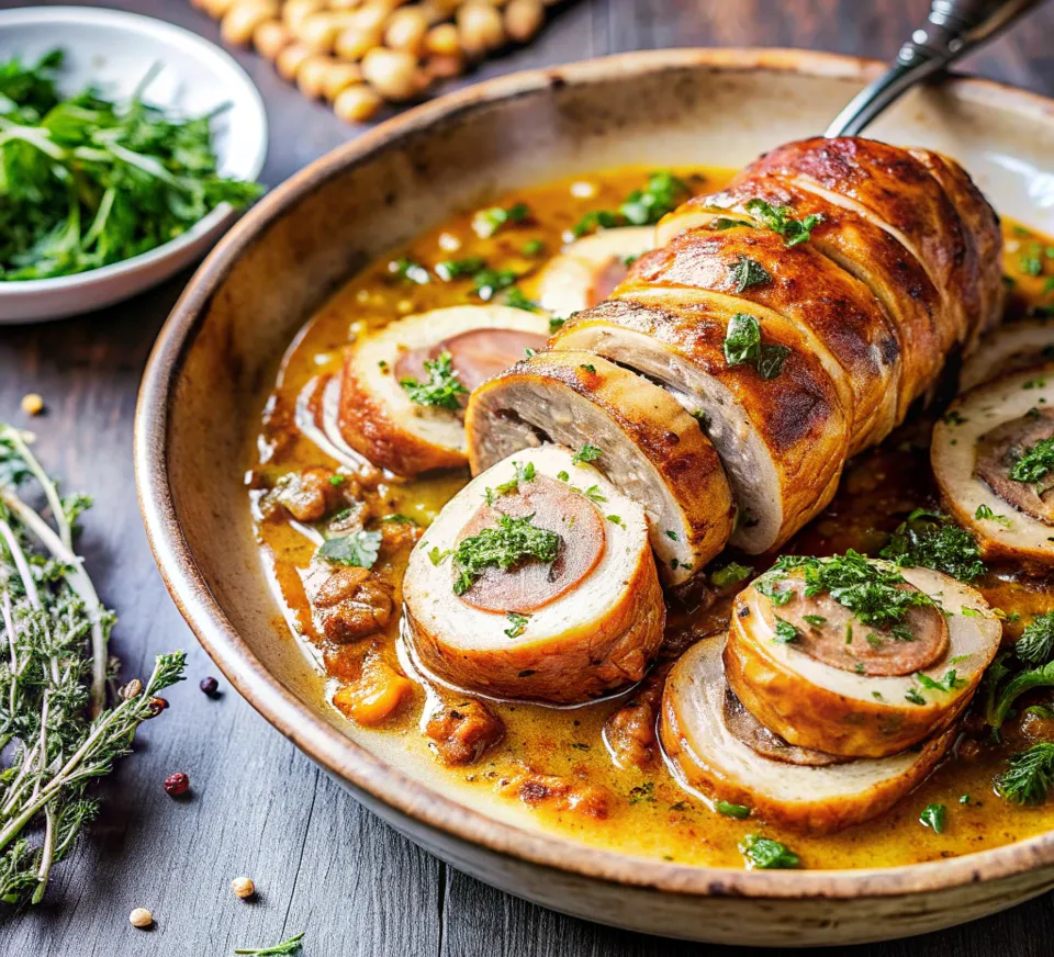Image of Herb-Stuffed Rolled Lamb Breast