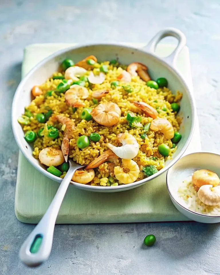 Image of Quick Prawn and Brown Rice Pilaf