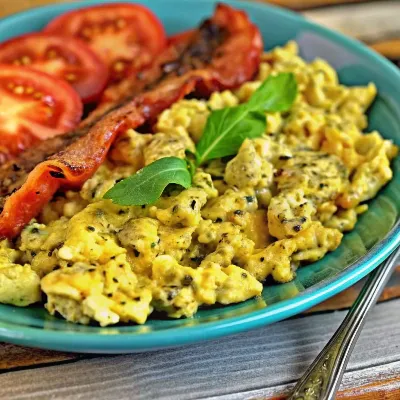 Image of Pesto Scrambled Eggs