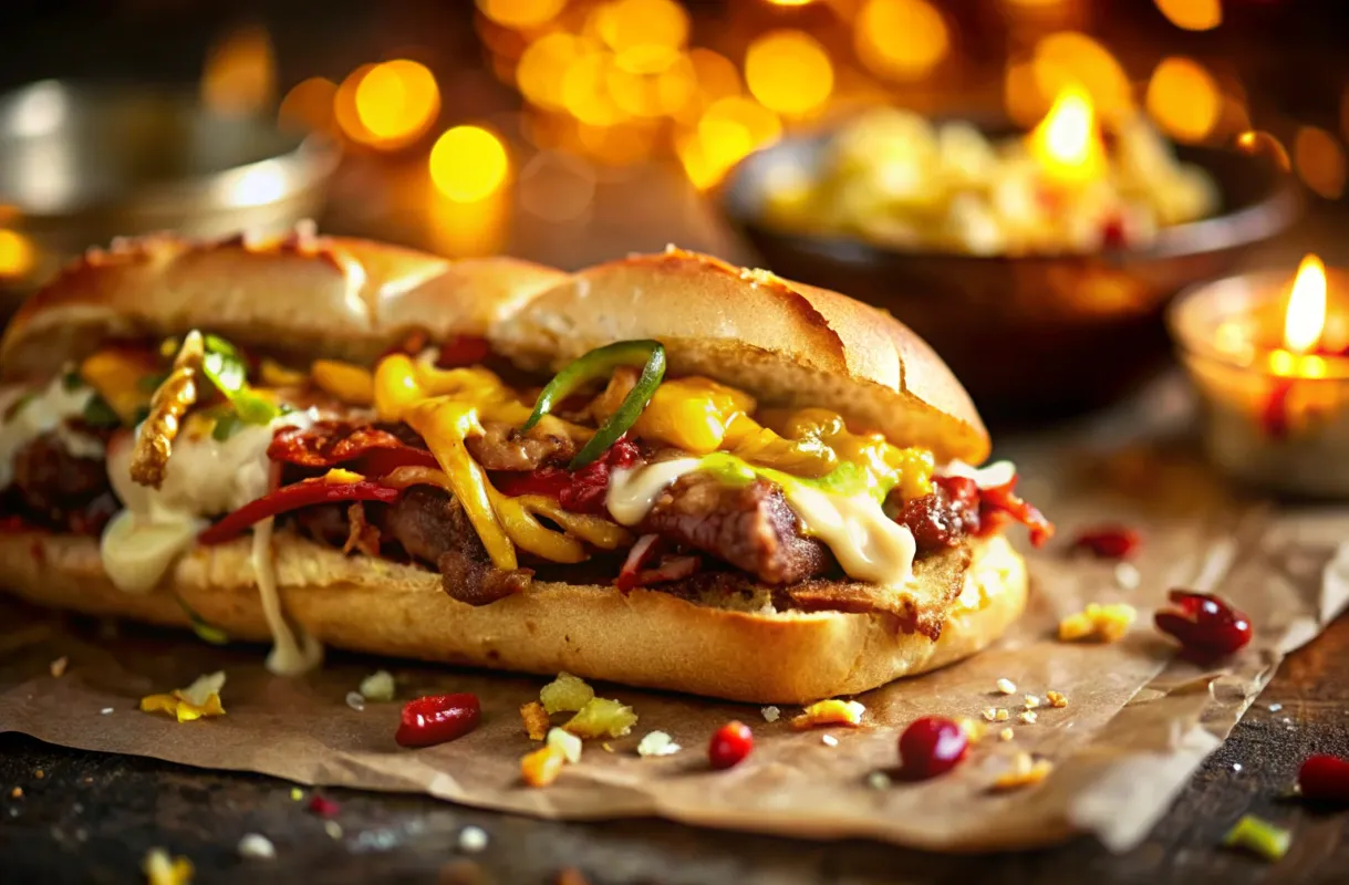 Image of Philly Cheesesteak-style Baguettes
