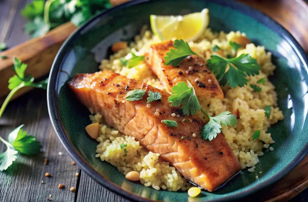Image of Moroccan-style Salmon With Lemony Couscous
