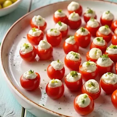 Image of Cucumber-Stuffed Cherry Tomatoes