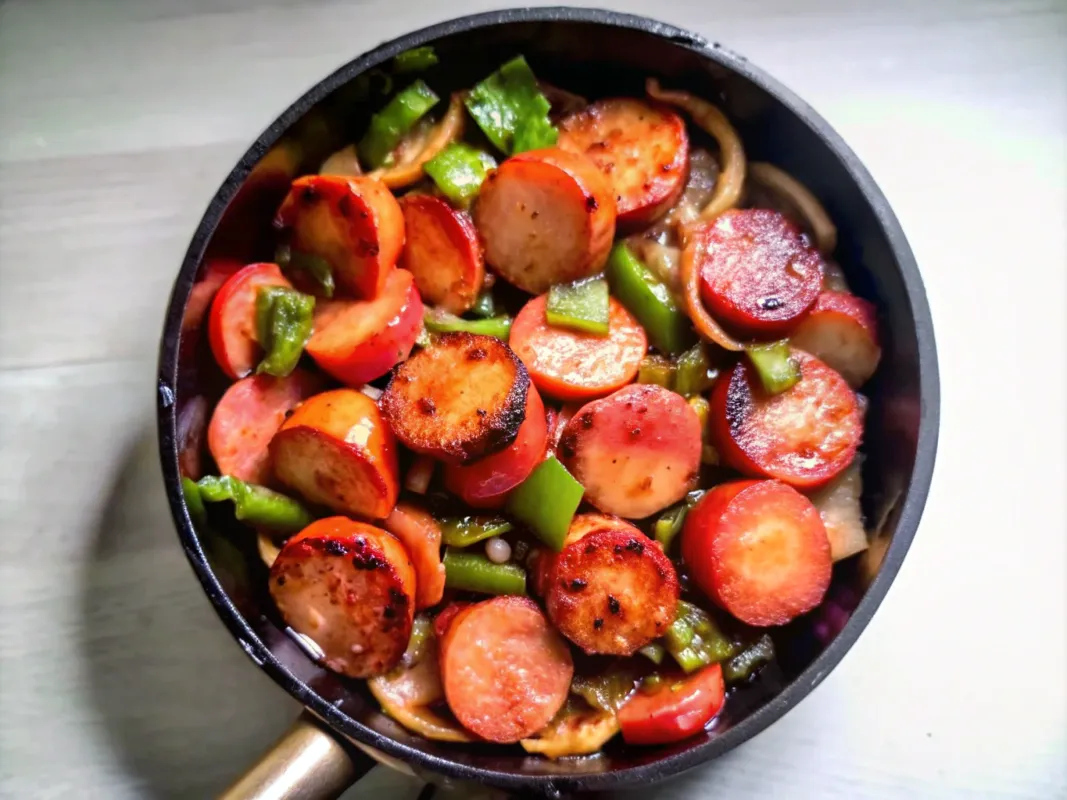 Image of Spicy Sausage and Pepper Skillet