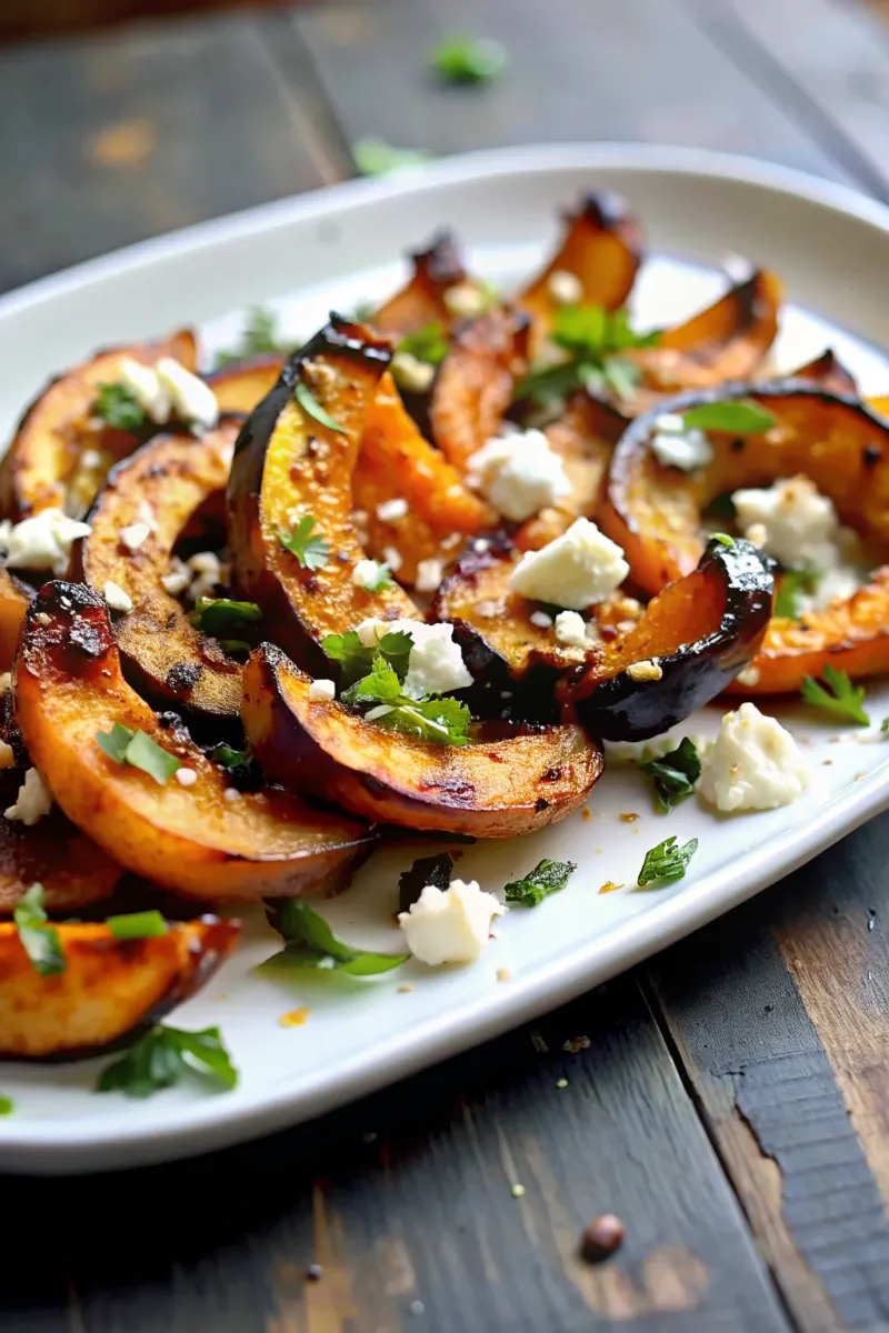Image of Maple Roasted Squash with Goat Cheese