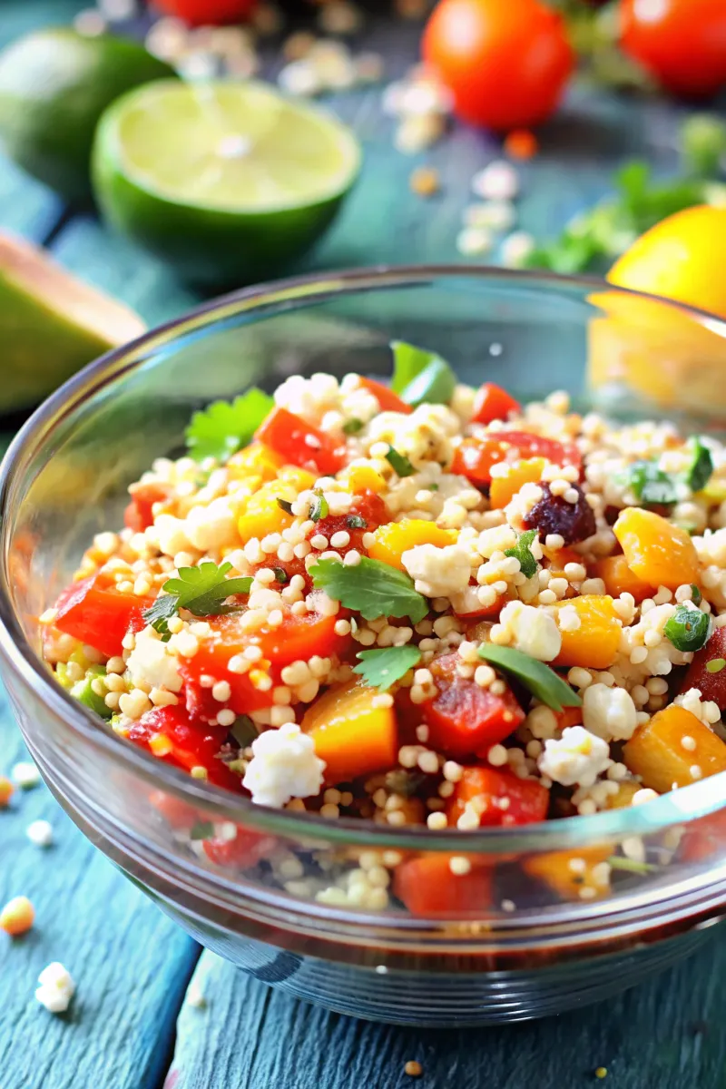 Image of Colourful Quinoa & Feta Cheese Salad