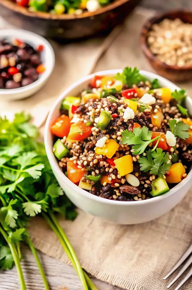 Image of Thai Quinoa Salad with Black Rice