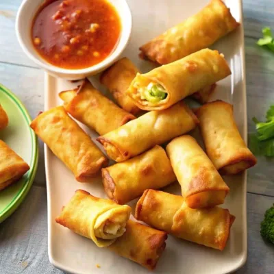 Image of Crispy Sriracha Spring Rolls