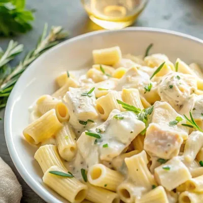 Image of Goat Cheese Pasta With Chicken & Rosemary