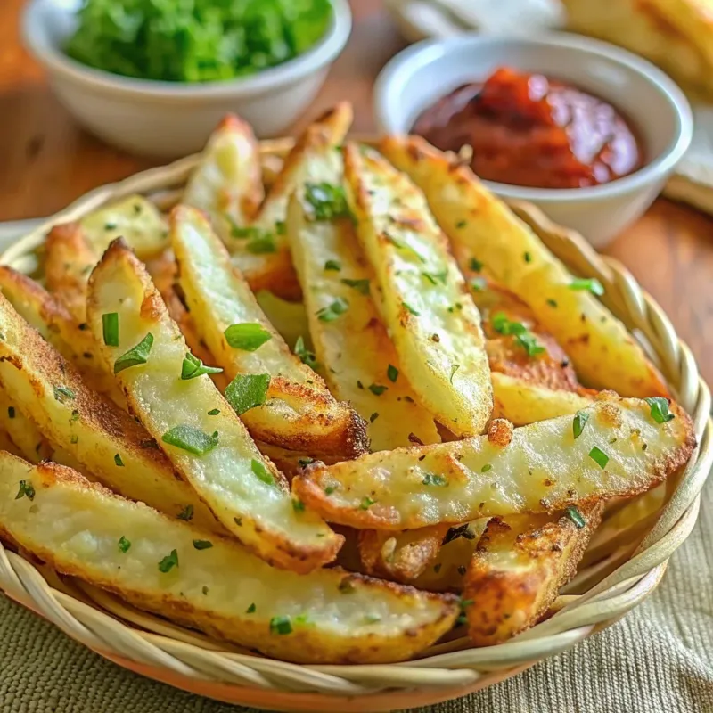 Image of Baked Garlic Parmesan Potato Wedges