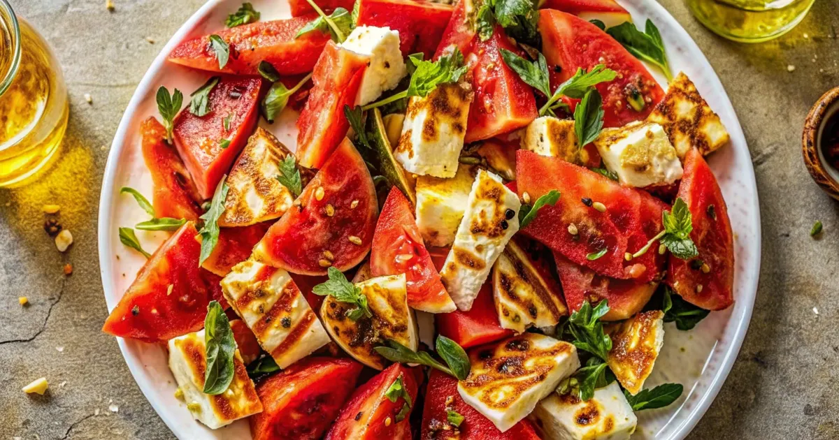 Image of Halloumi And Watermelon Salad