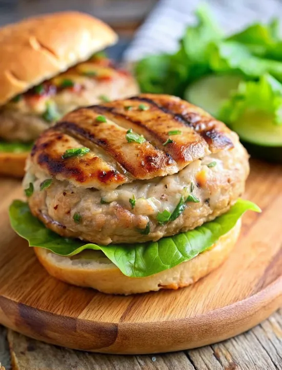 Image of Juicy Turkey Burgers With Zucchini