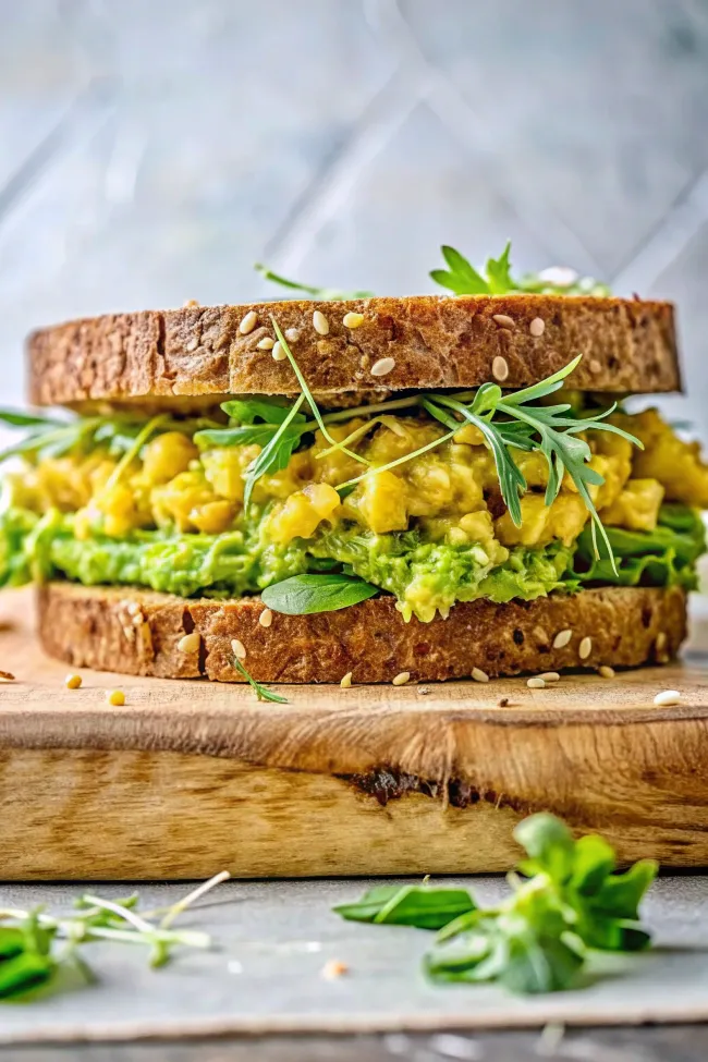 Image of Smashed Chickpea Avocado Salad Sandwich