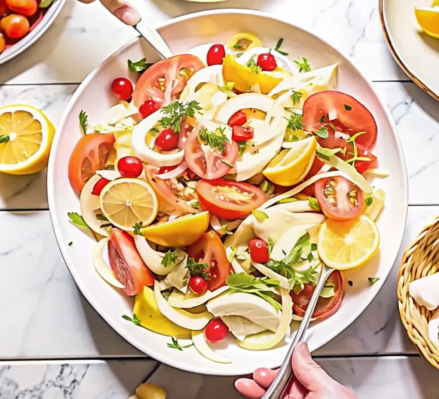 Image of Fennel, Roast Lemon & Tomato Salad