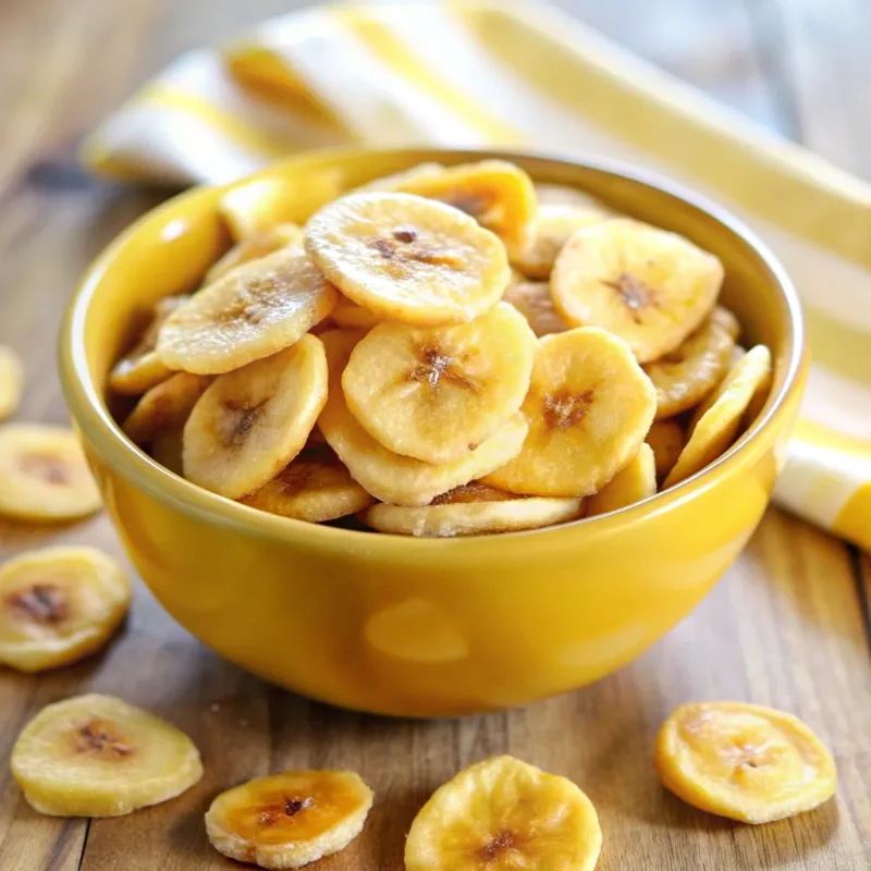 Image of Homemade Baked Banana Chips