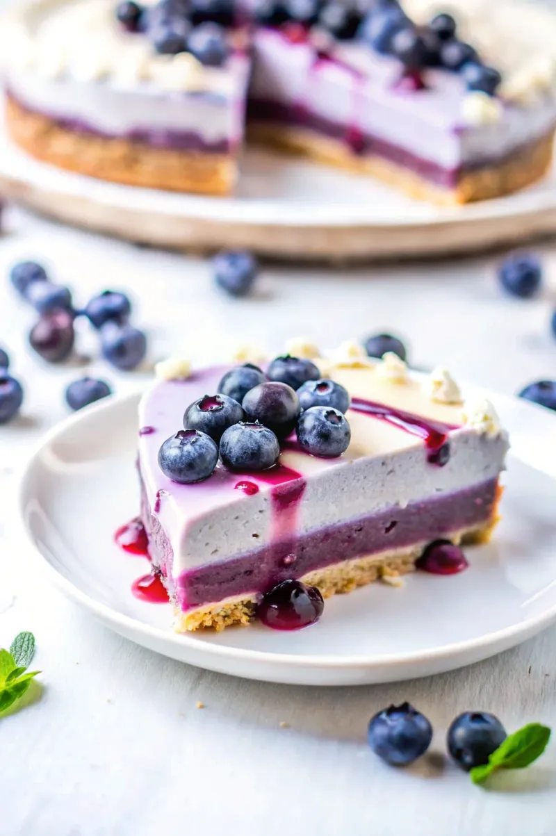 Image of Vegan Blueberry Cheesecake