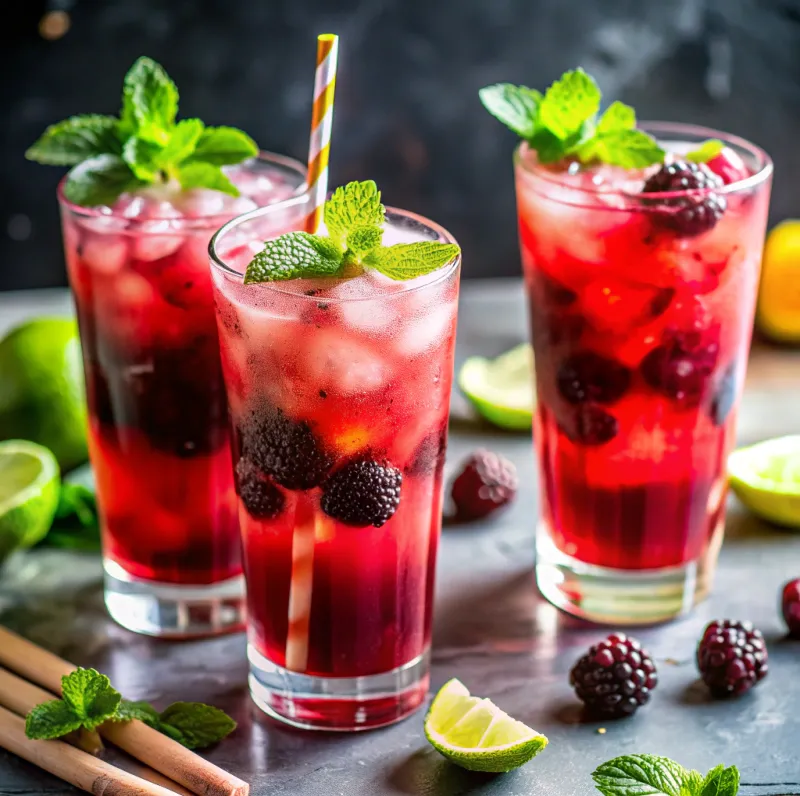 Image of Blackberry Virgin Mojito