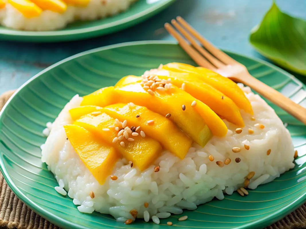 Image of Thai Sweet Sticky Rice With Mango