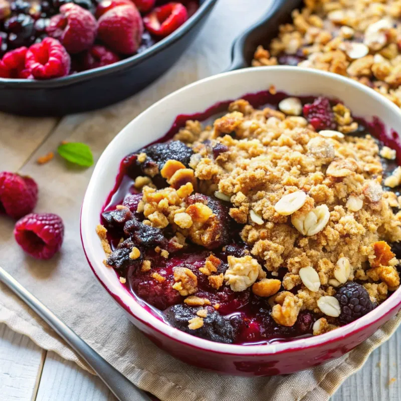 Image of Mixed Berry Oat Almond Crisp